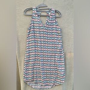 Old Navy- sleeveless- v-neck mid length casual dress small petite used like new